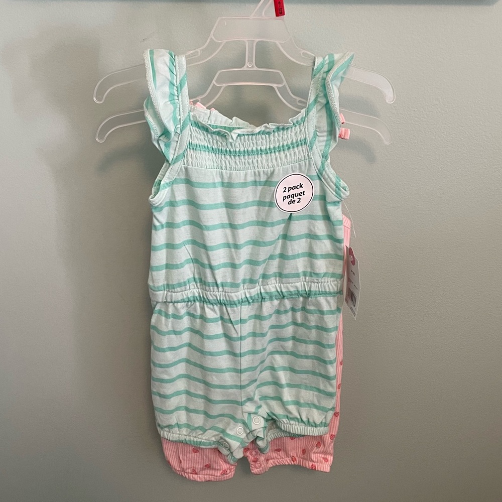 George 2 Pack Rompers